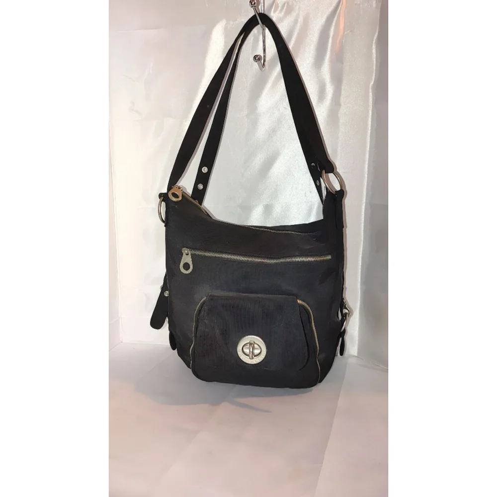 Baggallini Brussels Black Nylon 3-Way Convertible Bag